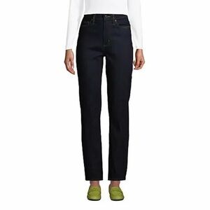 Lands' End Women's Black Straight Leg Jeans